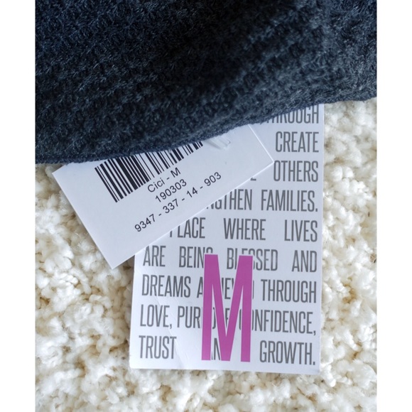 ✨NWT✨ LULAROE DARK GREY CICI DRESS - Picture 5 of 7